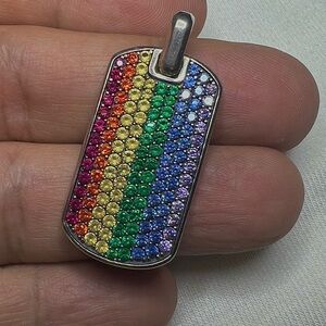 David Yurman sapphires and tsavorites tag